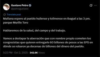 El presidente colombiano utilizó la