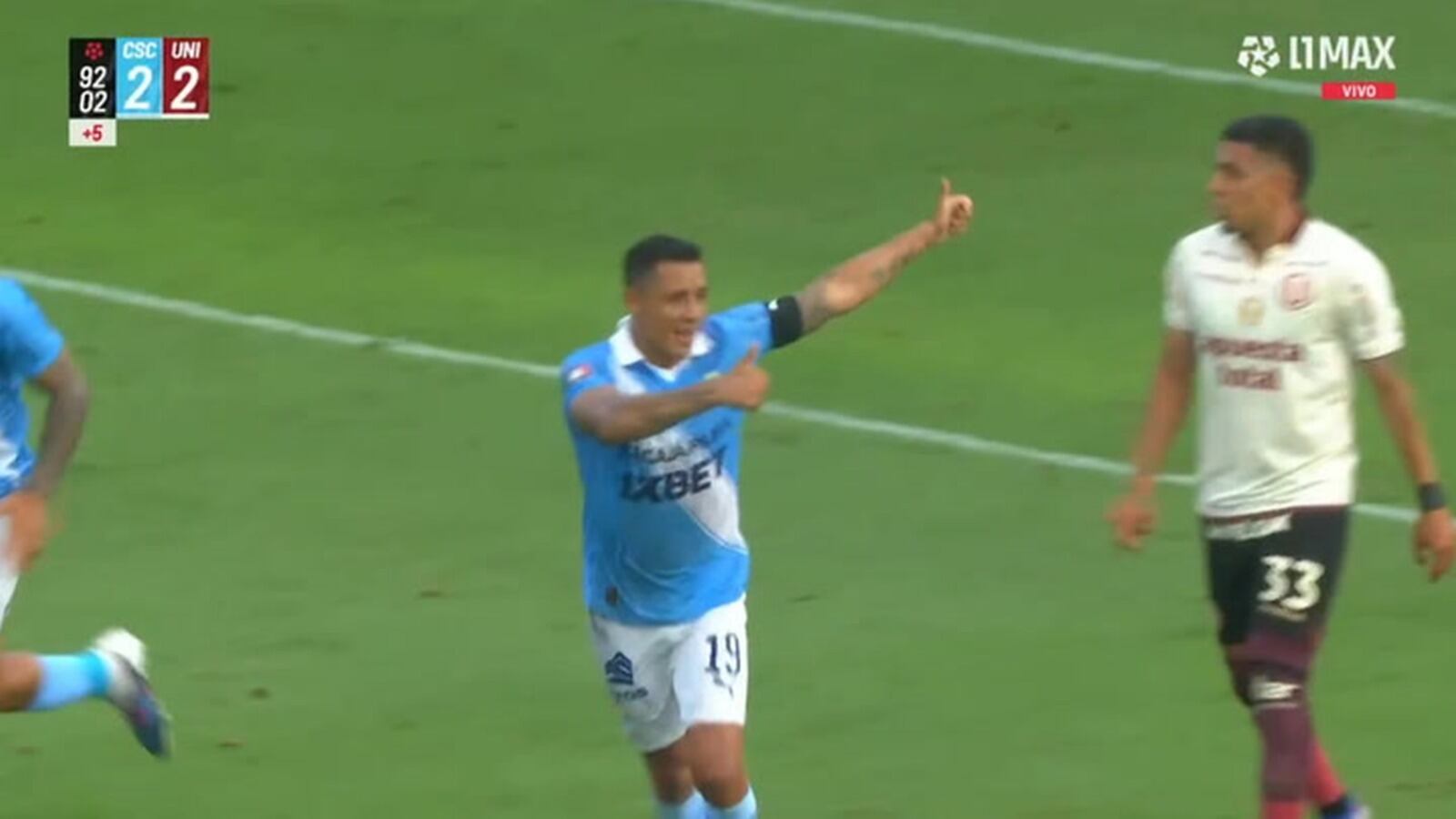 Gol agónico de penal de Yoshimar Yotún para 2-2 en Universitario vs Sporting Cristal por Liga 1 2026