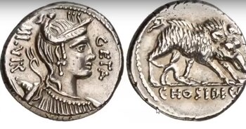 Denario de Gens Hosidia (Canal