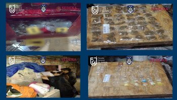 Sedena aseguró paquetes de aparente