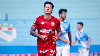 Aldo Quiñonez adelantó a Sport Huancayo ante Sporting Cristal. - Crédito: ITEA