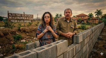 La nueva barrera tendría la altura de una casa de dos pisos y cubriría puntos vulnerables cercanos a la residencia oficial de Ortega y Murillo.
