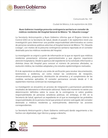 Comunicado Oficial.