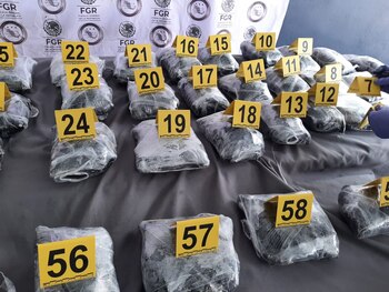 Detienen a hombre con más de 60 kilogramos de metanfetamina en Nuevo León