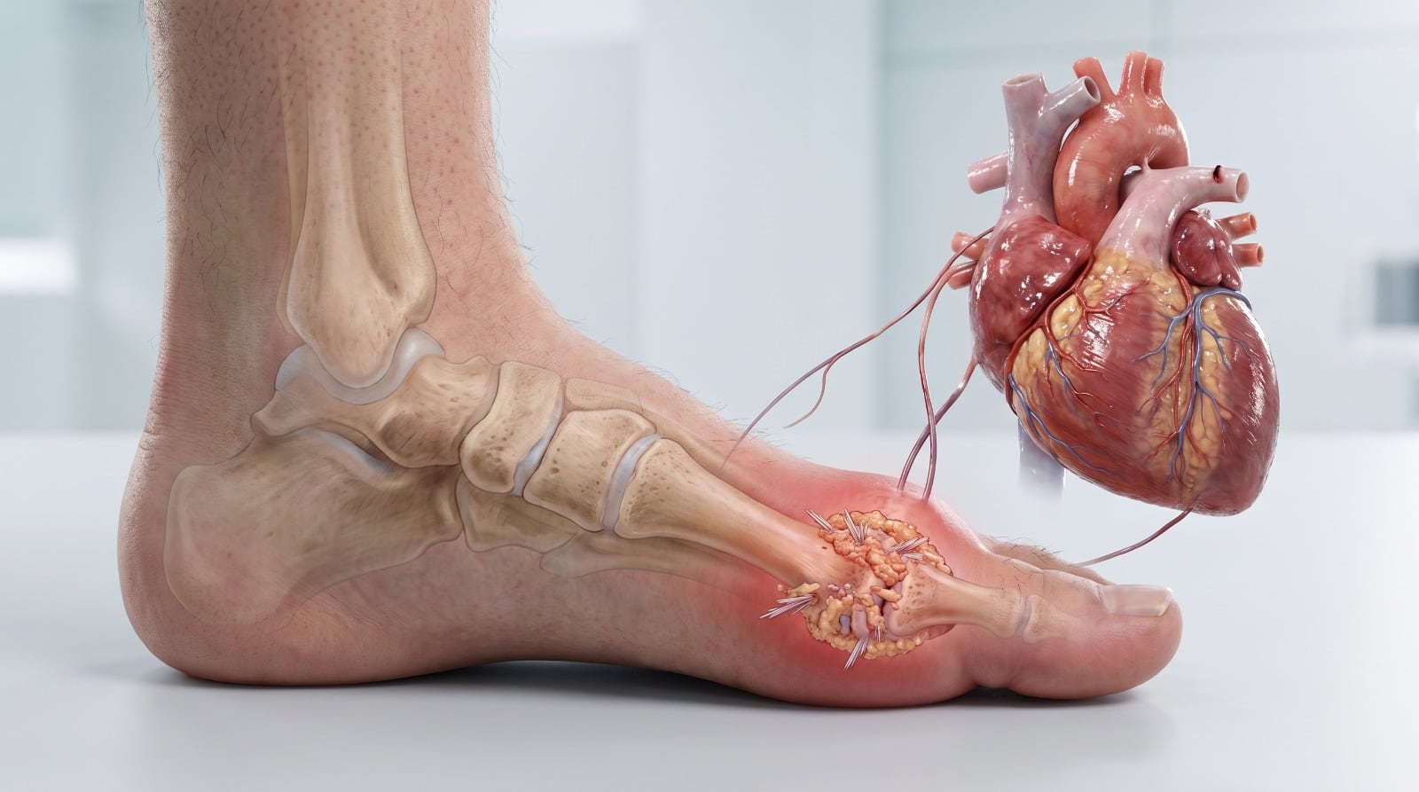 La gota es una artritis inflamatoria causada por el exceso de ácido úrico, que forma cristales en las articulaciones y provoca dolor intenso e hinchazón (Imagen Ilustrativa Infobae)