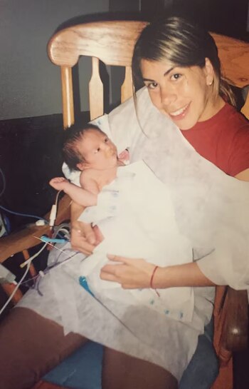 Gabriela y su hijo Francisco