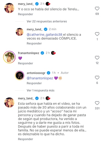 María José Campanario contra Rosa Benito (Instagram)