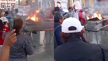 Ciudadanos protestan contra la inseguridad