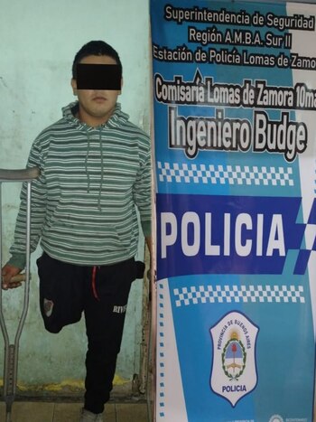 El sospechoso luego de la