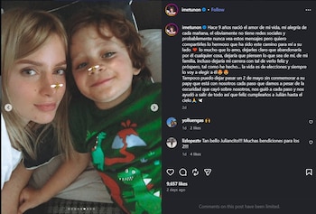 El 2 de mayo, fecha del cumpleaños del menor, adquiere un significado especial por coincidir con el natalicio de Julián Figueroa (IG)