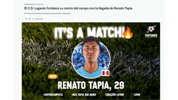 Leganés profundizó sobre el fichaje