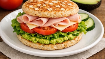Pan de avena en sartén: receta fácil para un sándwich saludable y lleno de fibra
