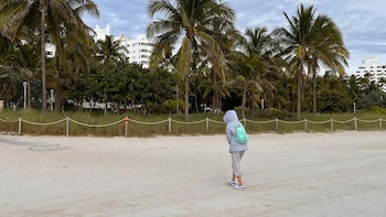 Las playas de Miami, despobladas