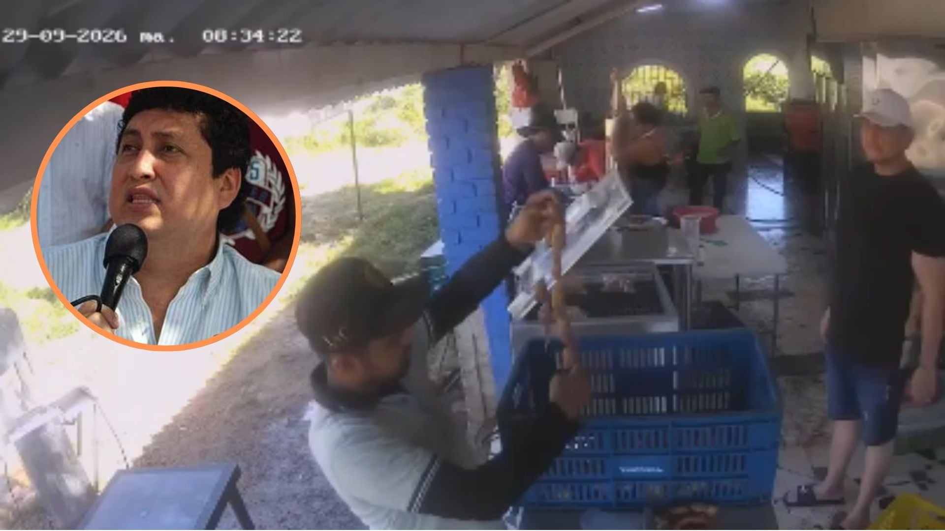 Difunden otro video del ataque armado contra el exalcalde de Yopal Jhon Calzones - crédito @ColombiaOscura/X - Alcaldía de Yopal