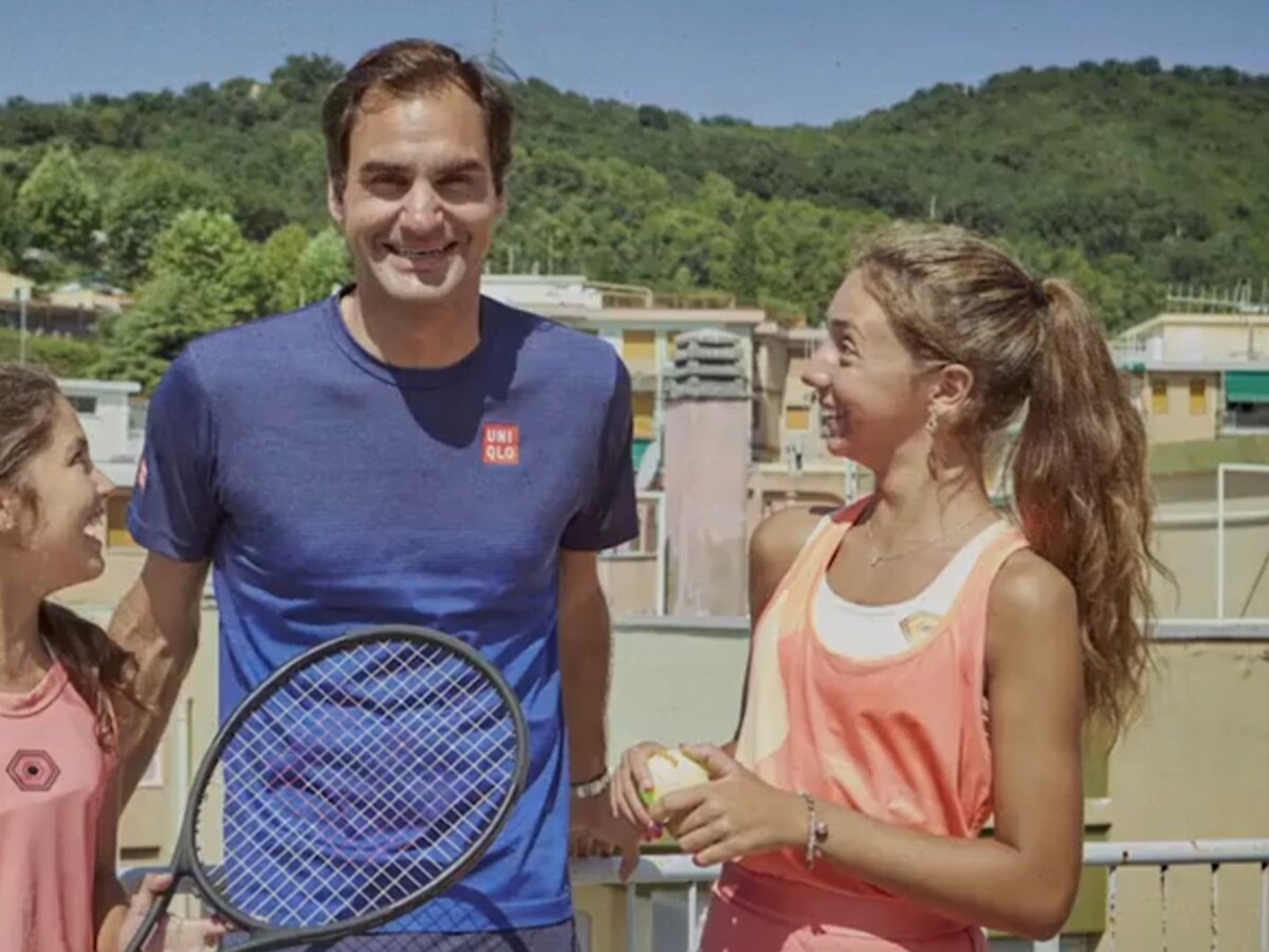 Federer está en nuestra terraza!”: la sorpresa que conmovió a dos niñas que fueron virales durante la cuarentena en Italia - Infobae