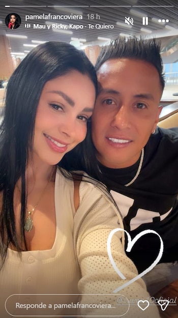 Pamela Franco y Cueva reaparecen desde el Caribe con romántico mensaje a horas de la boda de Karla y Domínguez. Captura: Instagram.