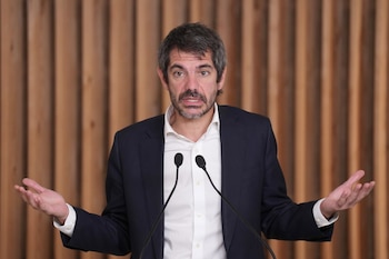 26/10/2026 El ministro de Cultura y número 2 de la candidatura del Frente Amplio por Barcelona, Ernest Urtasun, durante una rueda de prensa, en la sede de Comuns, a 26 de octubre de 2026, en Barcelona, Catalunya (España). La rueda de prensa se enmarca en la precampaña electoral para los comicios del 29 de noviembre (29N).
POLITICA
David Zorrakino - Europa Press