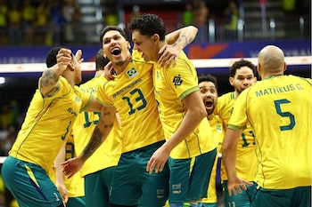 La selección de Brasil ganó sus cuatro partidos de la Semana 1 de la VNL Masculina 2026.