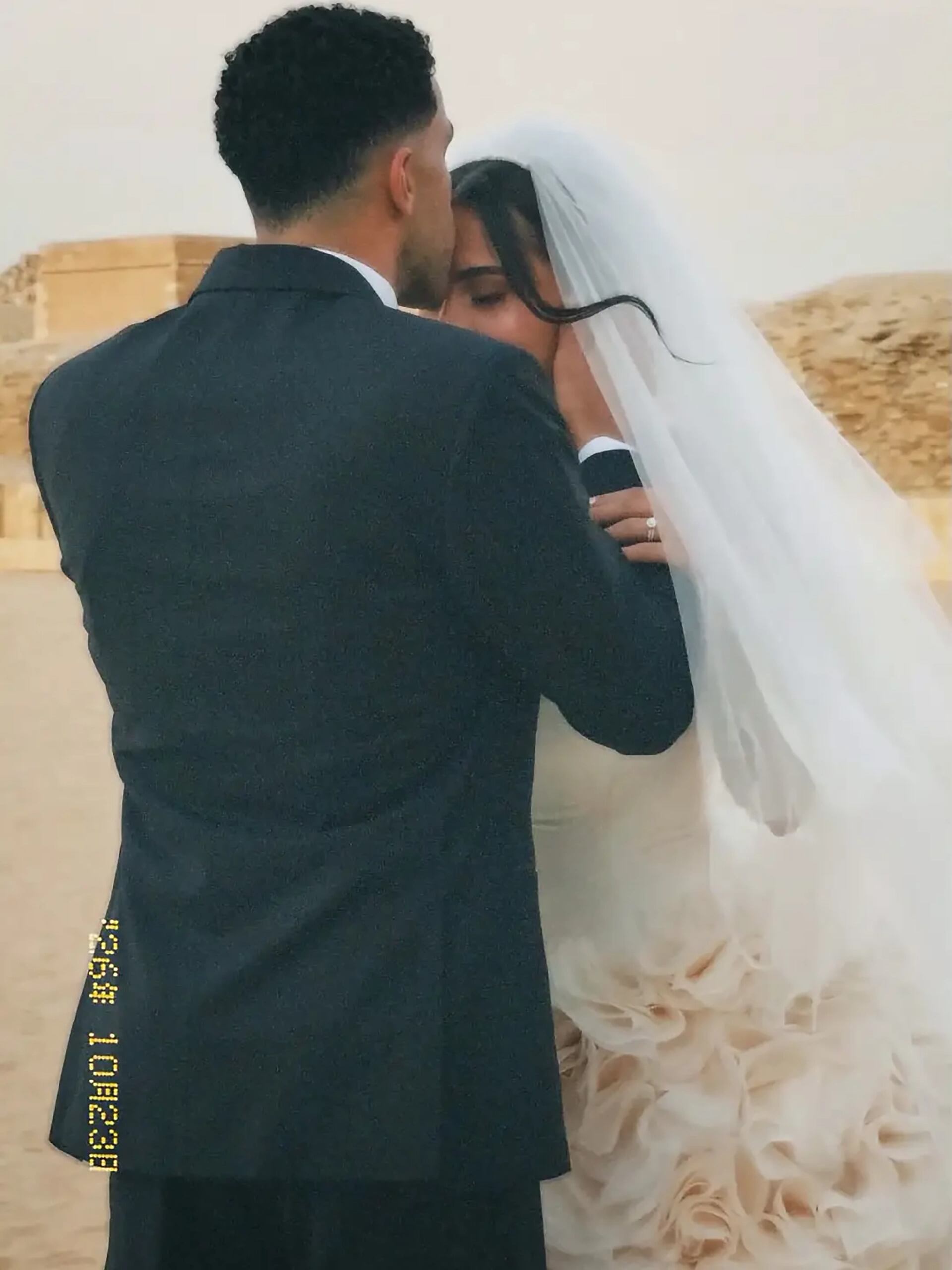La pirámide de Saqqara formó parte del escenario elegido por los recién casados.