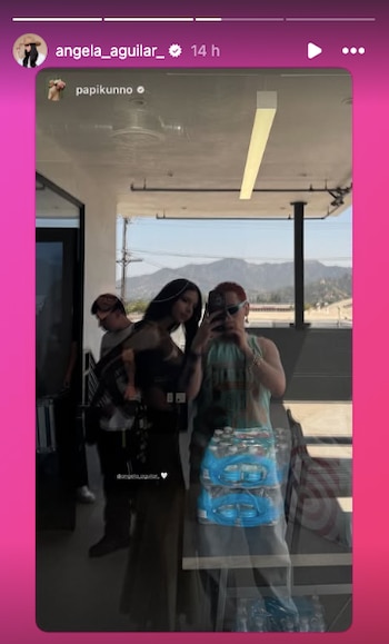 Ángela Aguilar y Kunno. (Instagram)