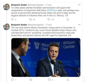 Los dos primeros tuits del