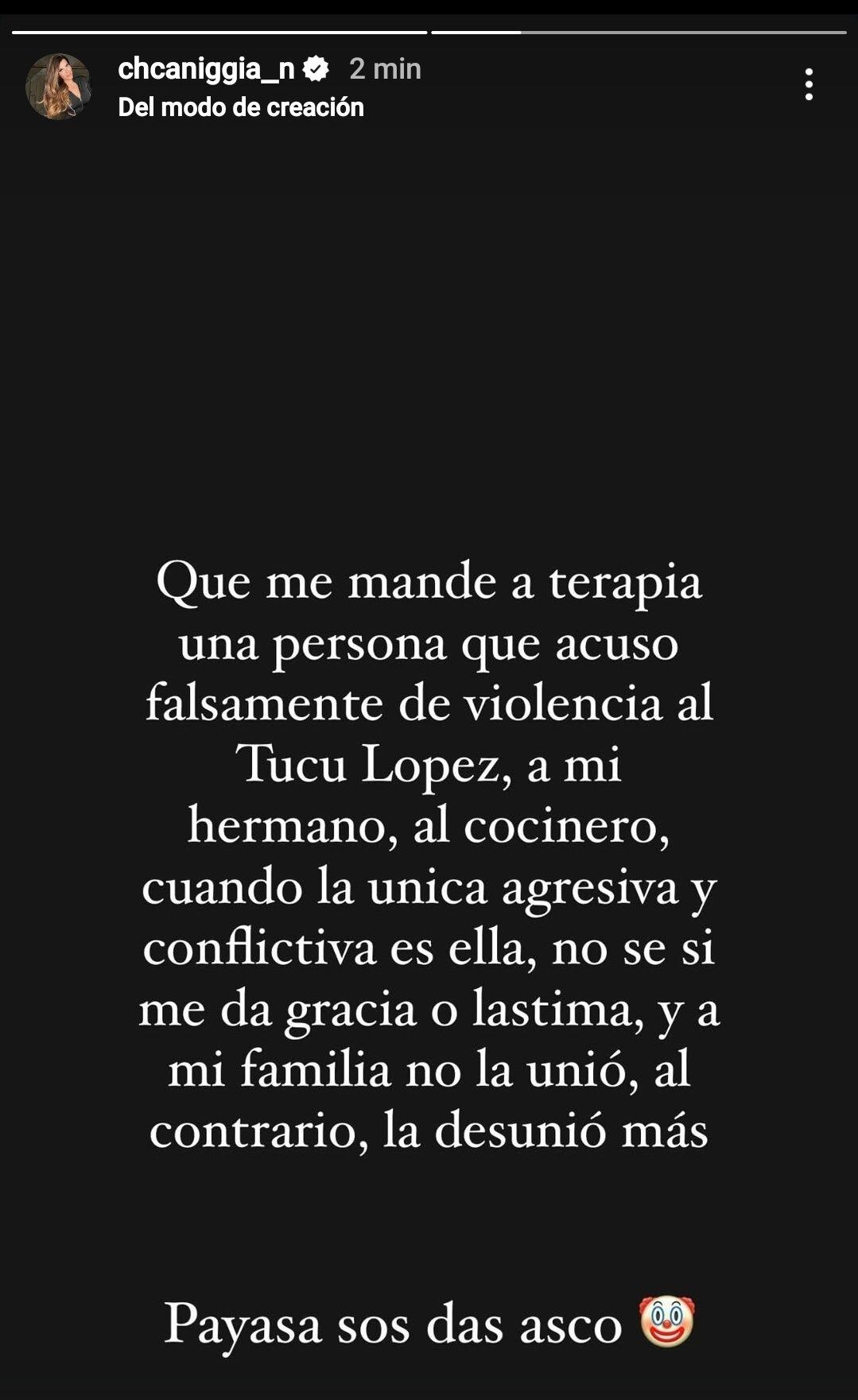 La respuesta de Charlotte Caniggia a Melody Luz luego de la reconciliación con su hermano