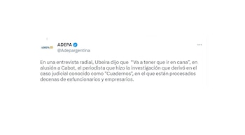 El comunicado de ADEPA en
