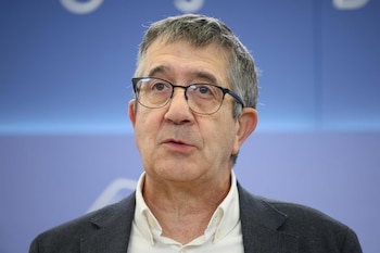 15/09/2026 El portavoz del PSOE en el Congreso, Patxi López, durante una rueda de prensa en el Congreso de los Diputados, a 15 de septiembre de 2026, en Madrid (España).
POLITICA
Alejandro Martínez Vélez - Europa Press