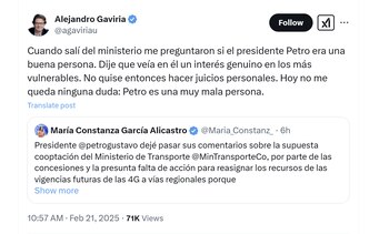 El exministro Alejandro Gaviria aseguró