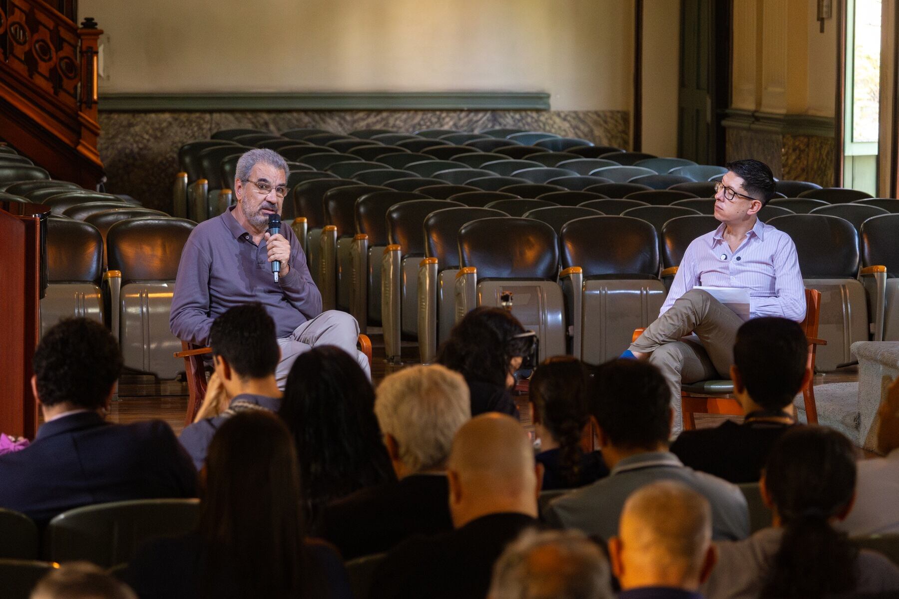 En la rueda de prensa, el nuevo rector Héctor García y el ministro de Educación refirieron cómo planear sacar adelante las finanzas de la Universidad de Antioquia - crédito Universidad de Antioquia