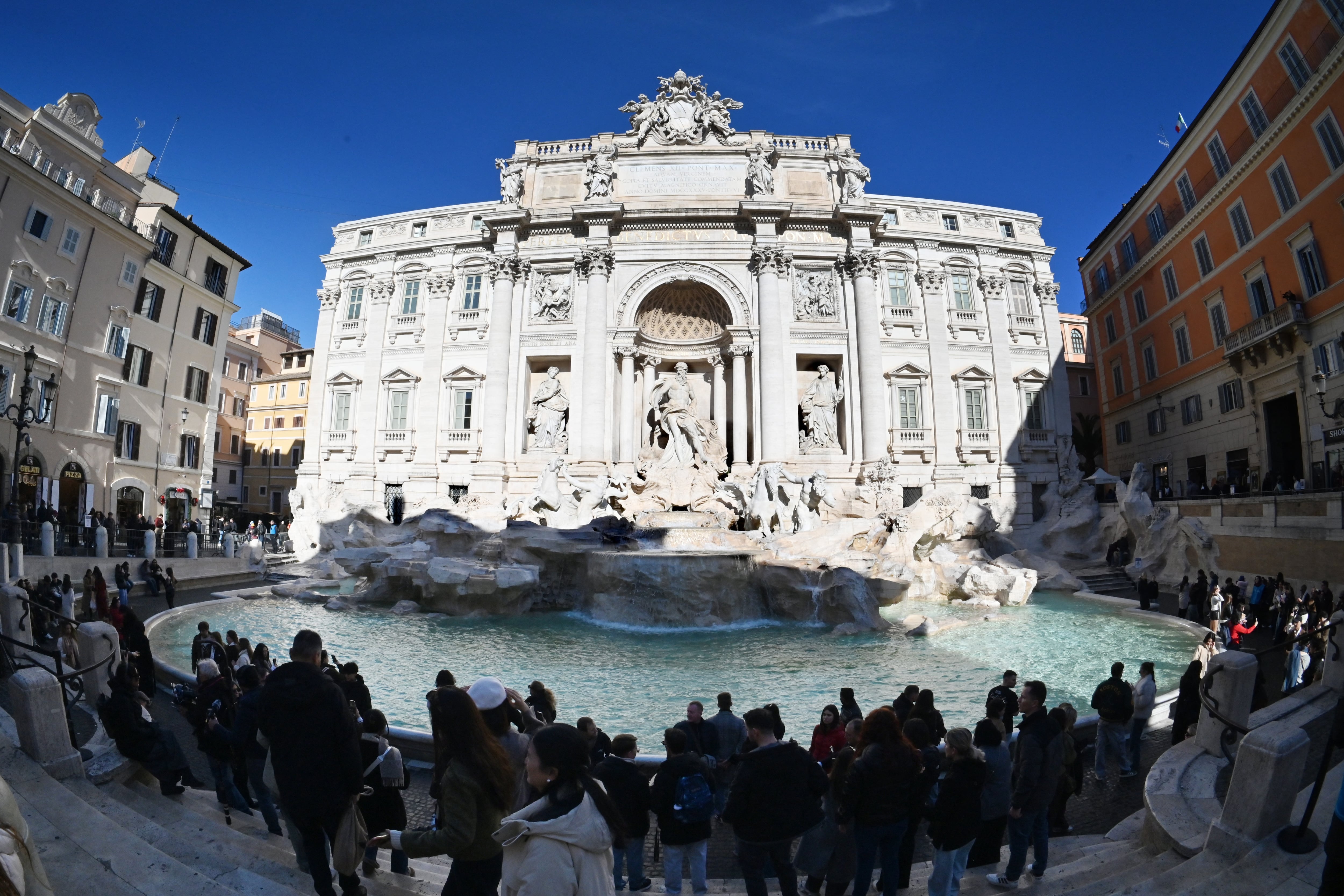 Un nuevo sistema de venta de entradas entra en vigor por primera vez en la Fontana di Trevi, uno de los monumentos más famosos de Roma