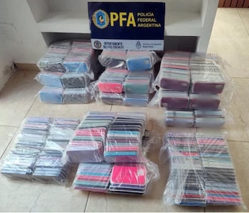 Una parte de lo secuestrado