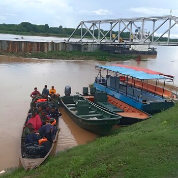 La fotografía corresponde al momento