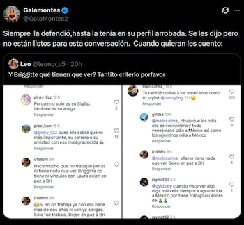 Gala señaló a Briggitte Bozzo por defender a Lau Styling