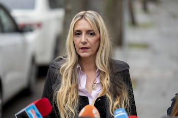 La Ex Miss Asturias, Claudia Montes, a su llegada al Tribunal Supremo (Alberto Ortega / Europa Press)