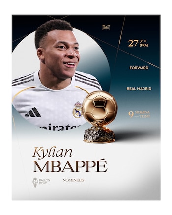 Los nominados al Balón de Oro 2026