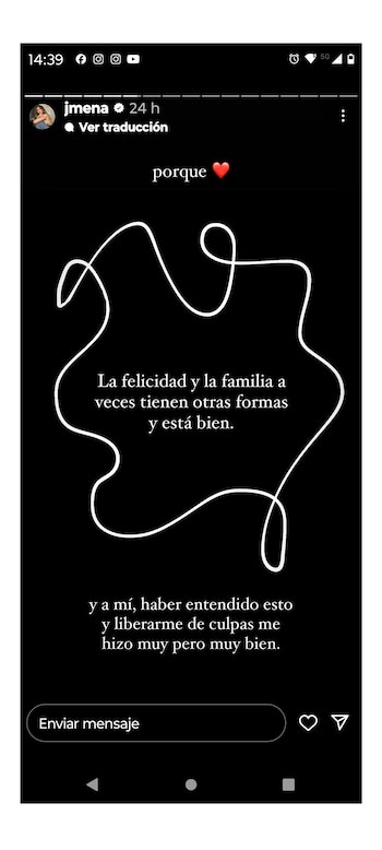 Jimena Barón, Instagram