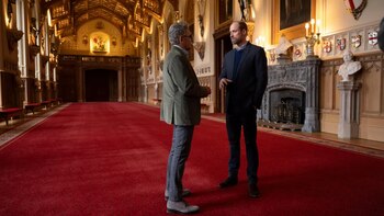 El príncipe Guillermo con Eugene