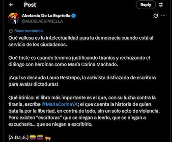 Abelardo De La Espriella lanzó