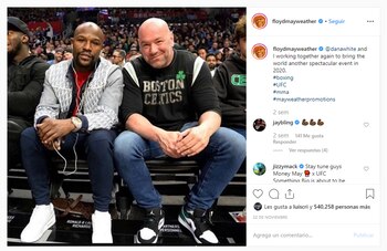 El posteo de Floyd Mayweather