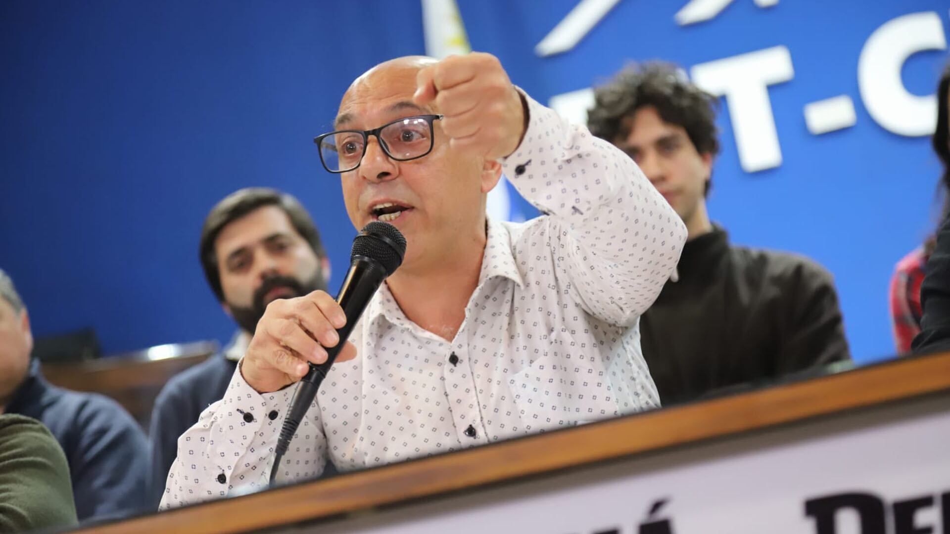 Marcelo Abdala, presidente del PIT-CNT, la central sindical de Uruguay (PIT-CNT)