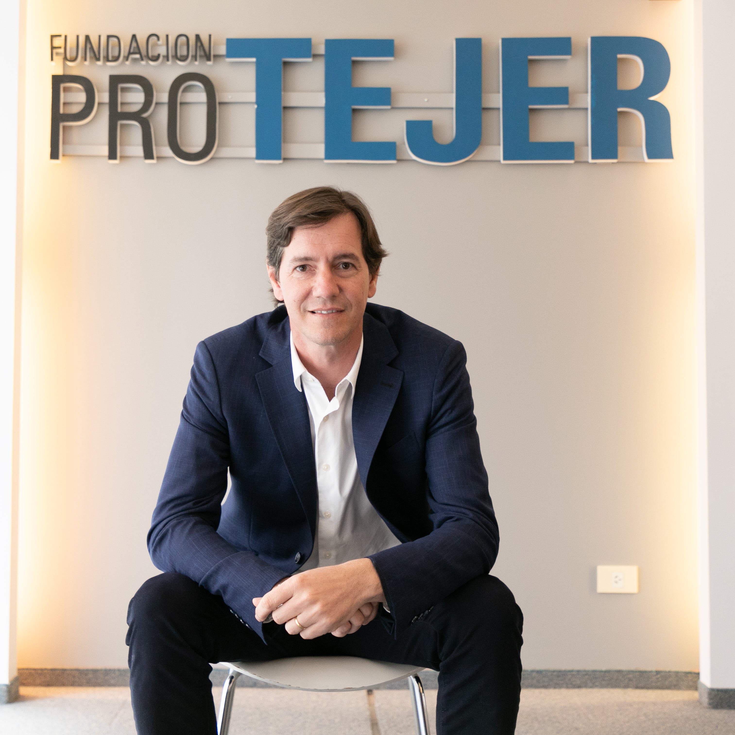El presidente de la Fundación Pro Tejer, Luciano Galfione