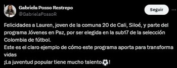 La Consejera Presidencial para la