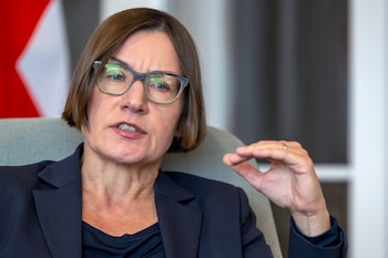 La presidenta del Comité Internacional de la Cruz Roja (CICR), Mirjana Spoljaric Egger (EFE/Martial Trezzini)