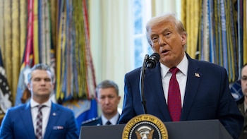 Trump agradeció a los agentes