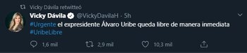 Vicky Dávila caso Uribe