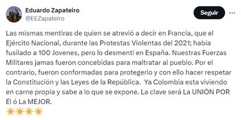 Eduardo Zapateiro recordó unas declaraciones