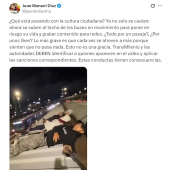 Ciudadanos piden sanciones para los protagonistas del video - crédito Andrés Barrios / X