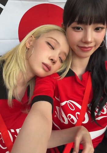 Karina y Winter en el Mundial 2026 apoyando a Corea del Sur