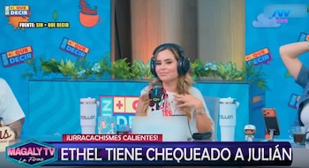 Magaly Medina destaca el discurso de Julián Alexander sobre Ethel Pozo y la fidelidad: “No le voy a fallar a ninguno de ellos”. Captura: Magaly TV La Firme.